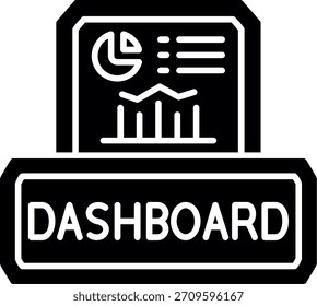 Diseño de iconos de estilo de glifo de panel