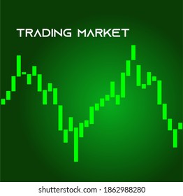 Gráfica de paneles de estadísticas de forex, análisis de negocios y financieros, tasa de beneficio y costo, ilustración vectorial