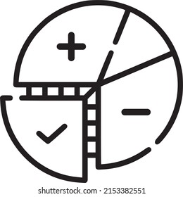Dashboard graph vector icon,  infographic icon, economic illustration, EPS