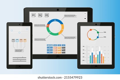 Dashboard, great design for any site purposes. Business infographic template. Big data concept Dashboard user admin panel template design. Analytics admin dashboard.	
