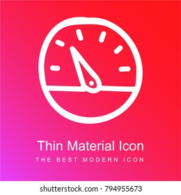 Dashboard hand drawn tool red and pink gradient material white icon minimal design