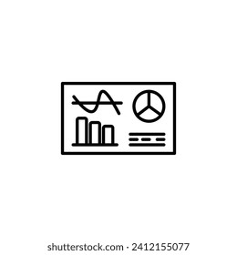 Dashboard icon designed in a line style on white background.