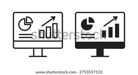 Dashboard icon - editable stroke vector illustration eps10.