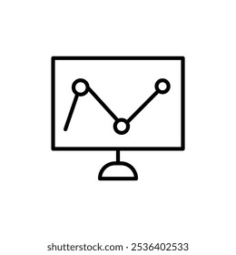 Icono de tablero Ilustración de arte plano en esquema