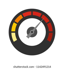 Dashboard icon. Flat illustration of dashboard vector icon for web isolated on white