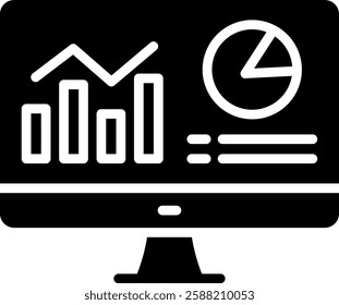Dashboard Icon Glyph Vector Illustration