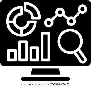 Dashboard Icon Glyph Vector Illustration