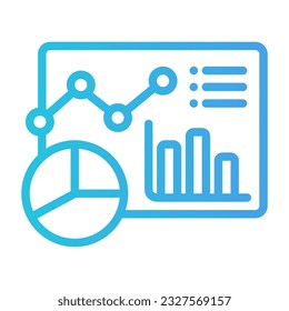 Dashboard icon in gradient style, use for website mobile app presentation