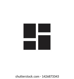 Dashboard icon. Grid icon isolated sign symbol vector illustration