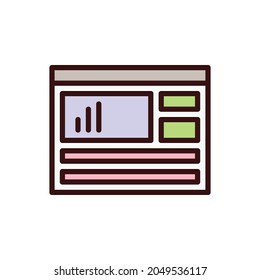 icono de panel, ilustración vectorial de icono de información
