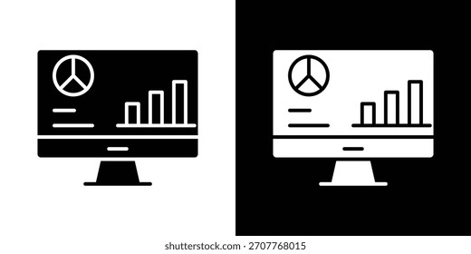 Dashboard icon line art editable stroke and solid collection for app design