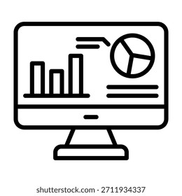 Dashboard Icon Line Design Vector Illustration