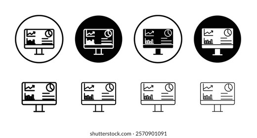 Dashboard icon linear logo isolated