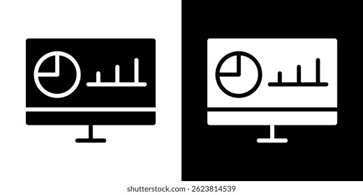 Dashboard icon for logo web mobile app UI design.