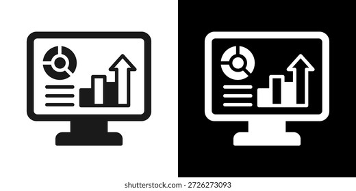 Icono Del Tablero De Mandos Del Estilo Blanco Y Negro Mezclado