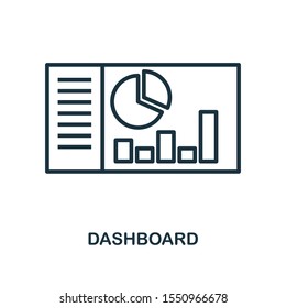 Dashboard Icon Outline Style. Thin Line Creative Dashboard Icon For Logo, Graphic Design And More.