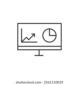 Dashboard icon Outline vector line symbol