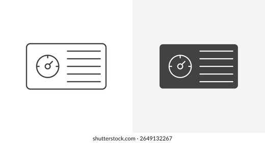 Icono del panel Esquema del signo de Vector