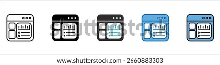 Dashboard Icon Pack Multistyle Illustration