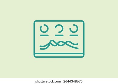 Dashboard icon. icon related to UI elements. suitable for web site, app, user interfaces,element, printable etc. line icon style. simple vector design editable