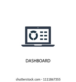 dashboard icon. Simple element illustration. dashboard concept symbol design from analytics, research collection. Can be used for web and mobile.