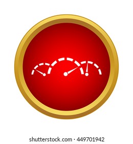 Dashboard icon in simple style on a white background
