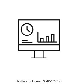 Dashboard icon. simple thin line vector icon