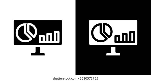 Dashboard icon in solid flat trendy design style.