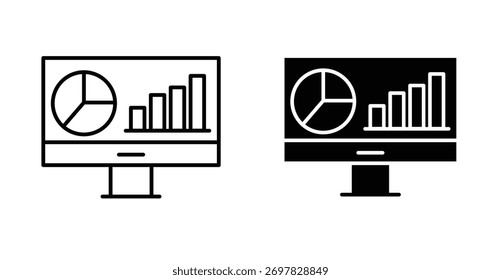  Dashboard icon in a stroke and fill