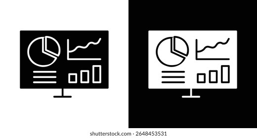 Coleção de símbolos de ícone de painel. Ilustração de stock de vetor plano.