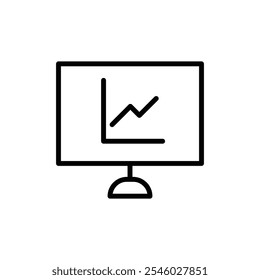 Dashboard icon Thin line art isolated