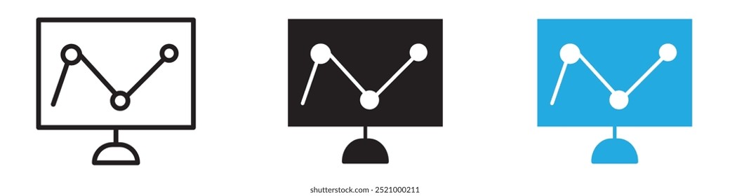 Dashboard icon thin line illustration