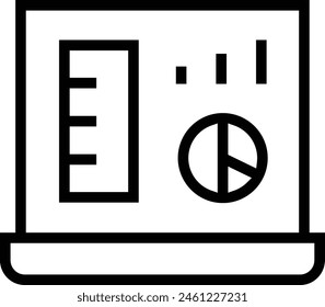 dashboard icon. Thin linear style design isolated on white background