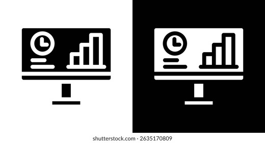 Dashboard icon Vector in flat style. Collection silhouettes
