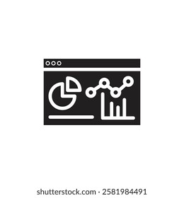 Dashboard icon Vector flat thin line illustration