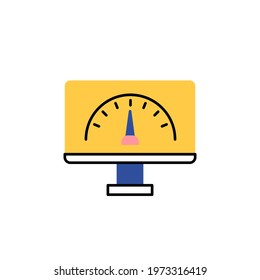 dashboard icon vector illustration. colored dashboard icon design. isolated on white background