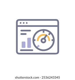 dashboard icon vector illustration style