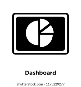 Dashboard icon vector isolated on white background, logo concept of Dashboard sign on transparent background, filled black symbol