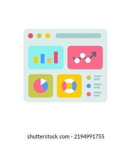 Dashboard icon in vector. Logotype