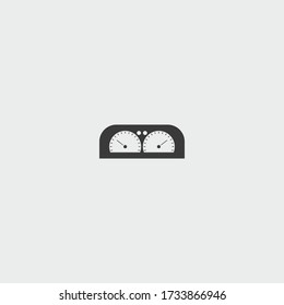 dashboard icon. dashboard vector on gray background