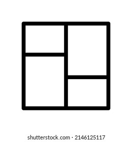 Ilustración de diseño de símbolo del vector de iconos de panel