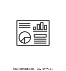 Dashboard icons set. filled and line illustration