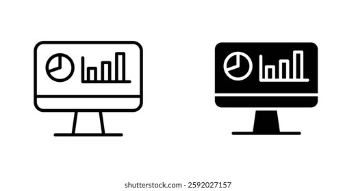 Dashboard icons. stroke line and black solid icons