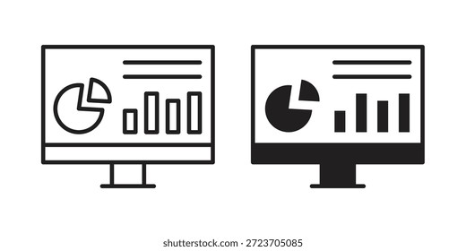 Dashboard icons vector collection for web designs. flat icons