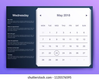Dashboard infographic template with modern design annual statistics graphs. UI elements