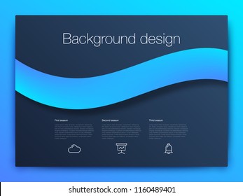 Dashboard infographic template with modern design annual statistics graphs. UI elements