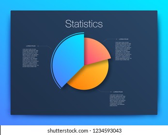 Dashboard infographic template with modern design annual statistics graphs. UI elements