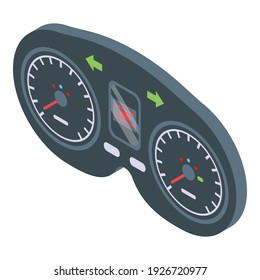Icono de instrumento de panel. Isométrico del icono del vector del instrumento del tablero para el diseño web aislado en fondo blanco