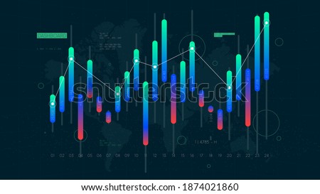 Dashboard Intelligent infographic technology UI interface, money transactions and investment, futuristic data analytics, business application display