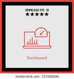 Dashboard  line icon